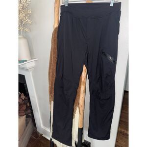 Lululemon Surge Hybrid Pants Mens Large Black Zip Thigh Pocket Athletic